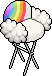 Rainbow Cloud Stool 1
