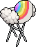 Rainbow Cloud Stool 2