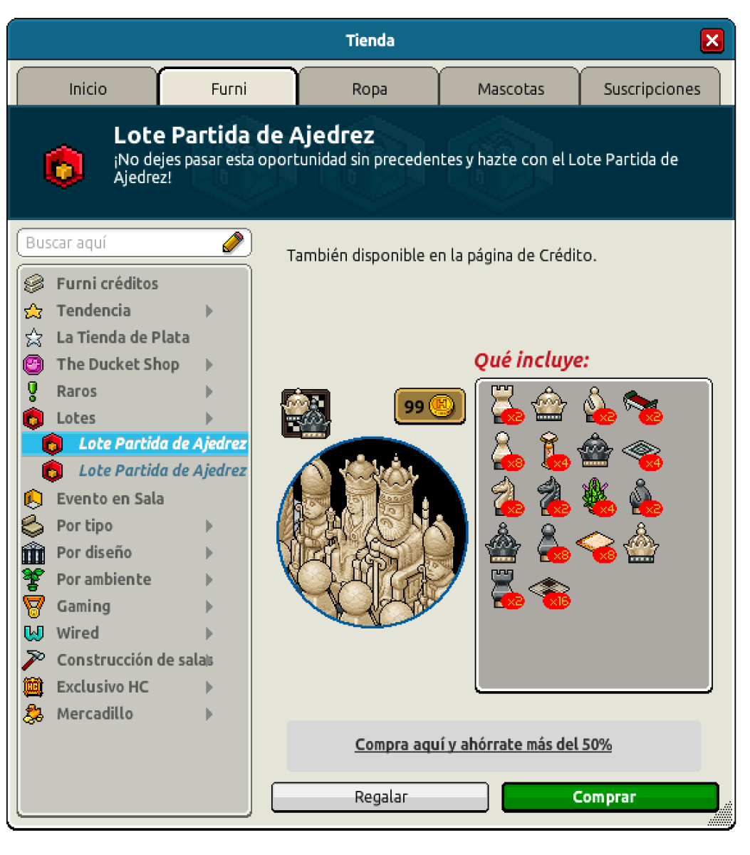 Lote Partida de Ajedrez 1