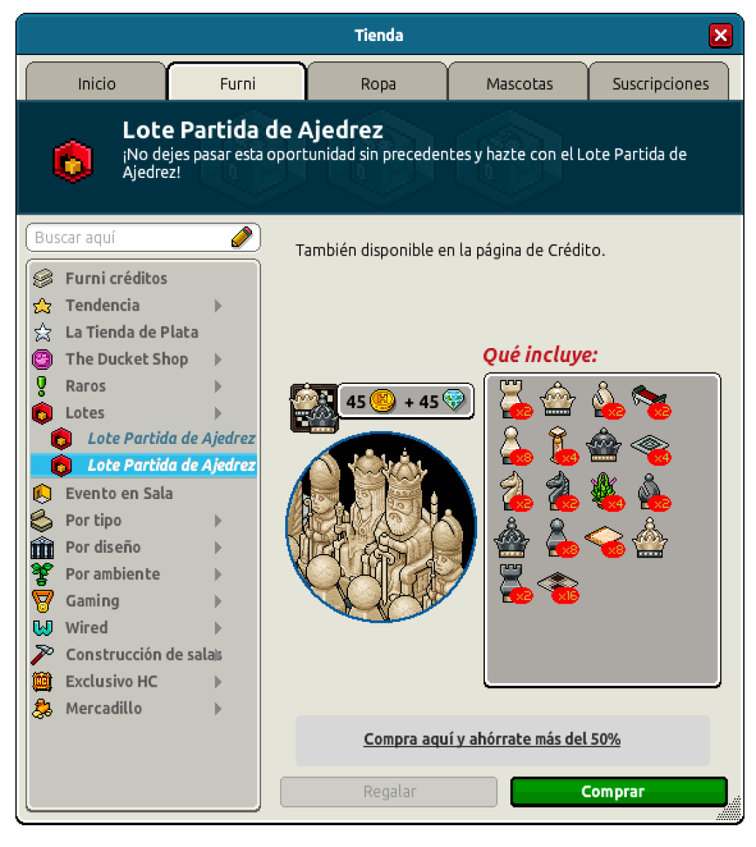 Lote Partida de Ajedrez 2